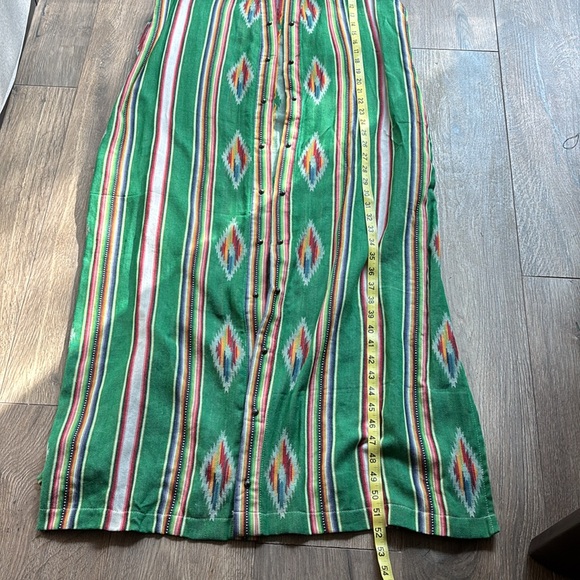 ✨SILVERADO APPAREL Lauren Duster Size Large Southwestern Cotton Serape Stripe - Picture 8 of 15